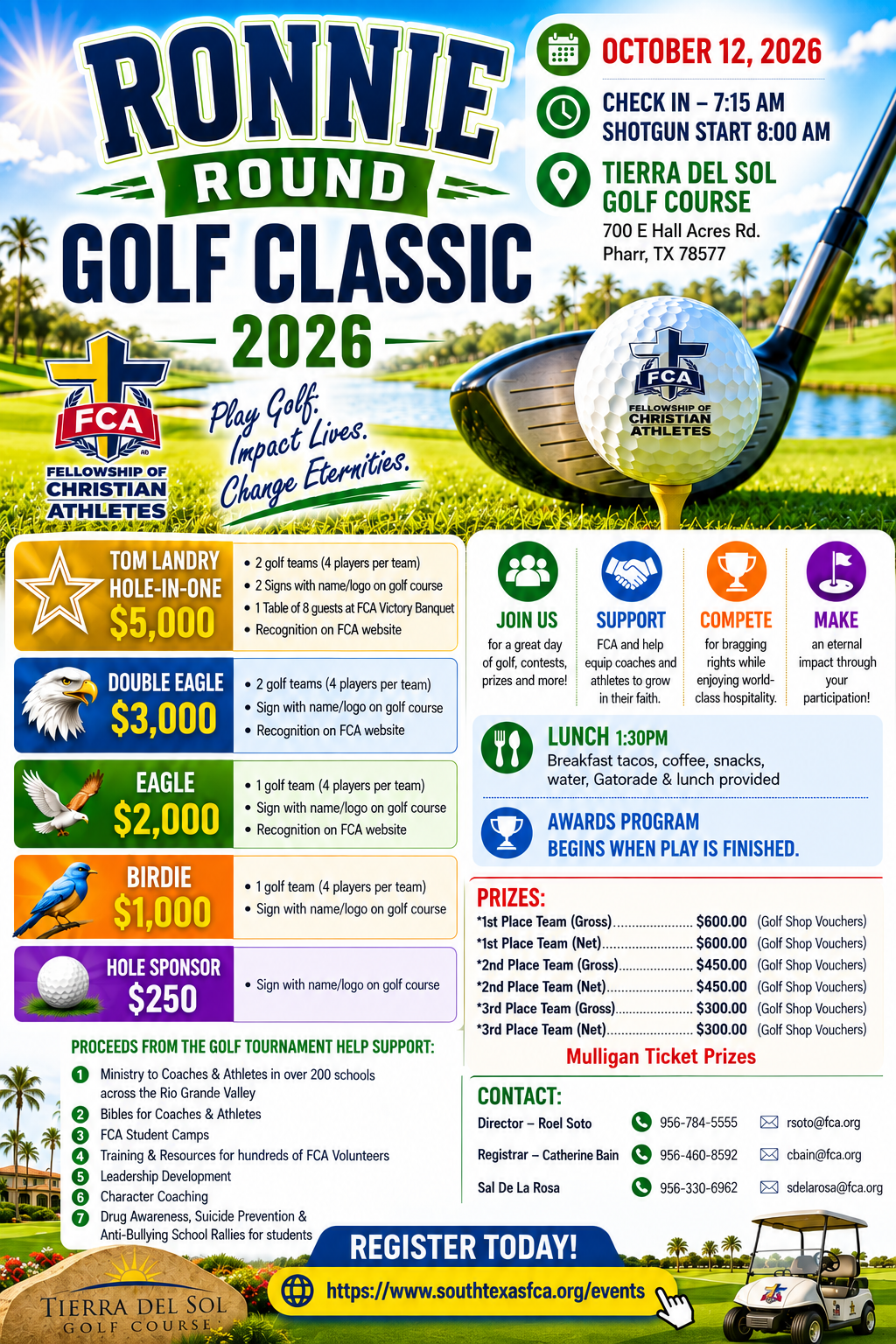 Ronnie Round Golf Classic 2026 flyer